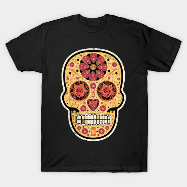 Sew-Sew Sugar Skull- Plombir the Depths T-Shirt by DanielLiamGill